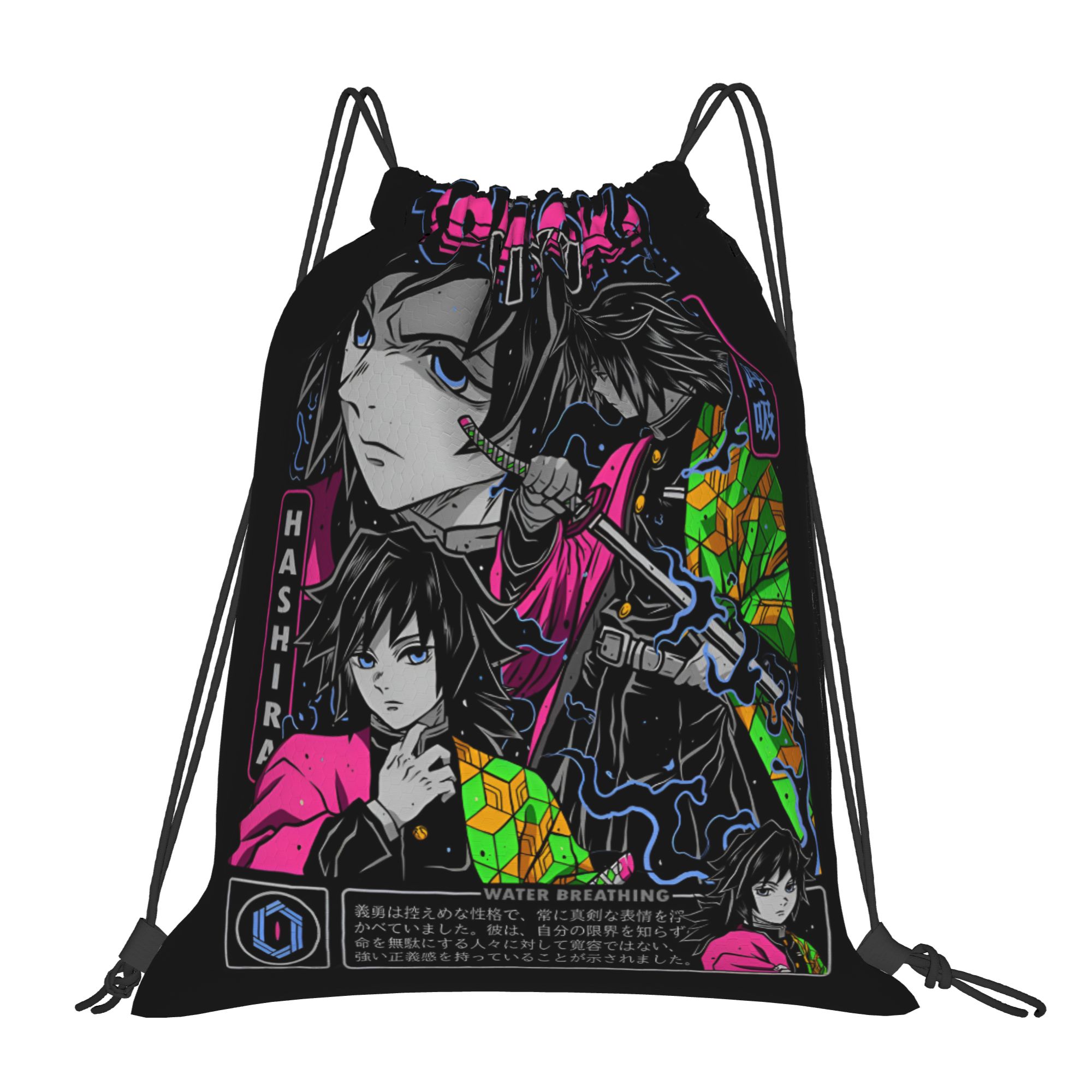 Drawstring Gym Bag - Sac à cordon personnalisé Demon Slayers