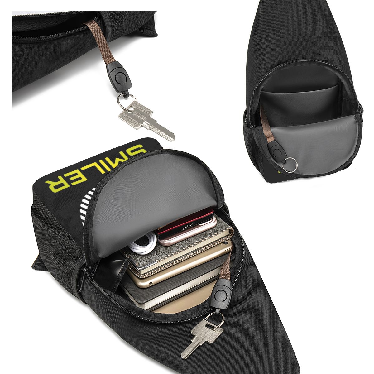 The Smiler Alton Towers Merch  - Sling Backpack Shoulder avis et prix