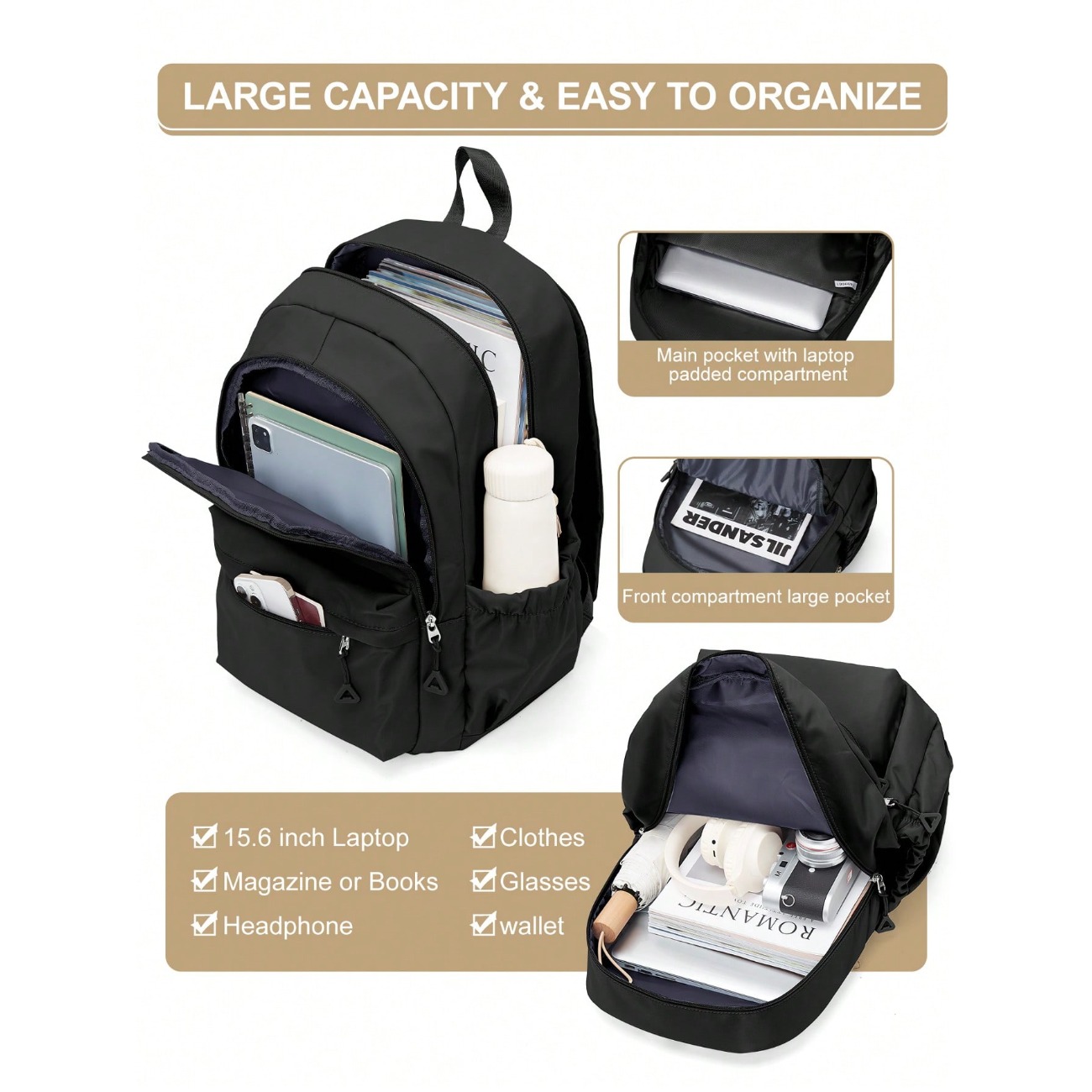 Sac à dos pour collégiens et l - Laptop Backpack 15.6 avis et prix